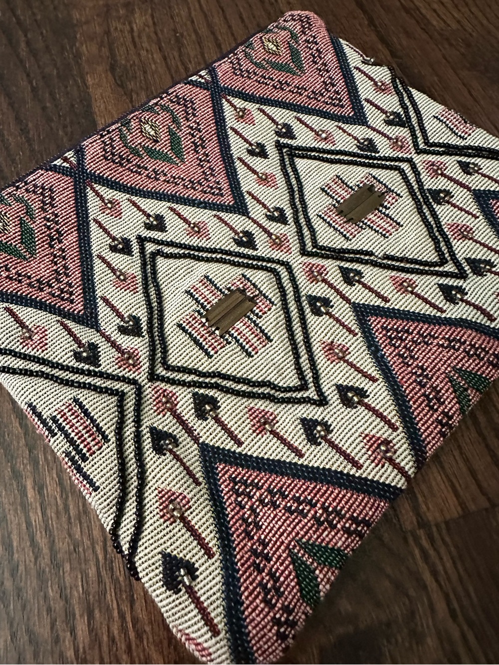 Patterned Zip Clutch - Picture 2 of 6